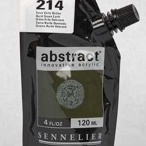 Sennelier Abstract  - Acrylic paint Burnt Green Earth 214