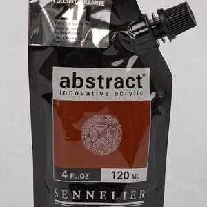 Sennelier Abstract  - Acrylic paint High Gloss Burnt Sienna 211