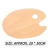 Oval wooden palette – 20x30cm Thumbnail