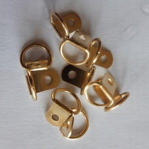 Brass D rings - 10 pack.