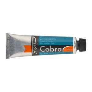 Cobra Artist Water Mixable Oil Paint - Phthalo Turquoise Blue (Series 3)