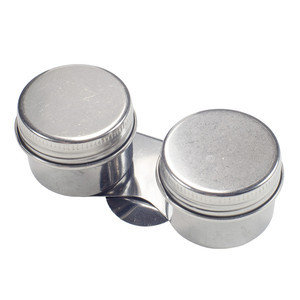 Double Ink and paint dipper with lids - 3.5cm diameter each