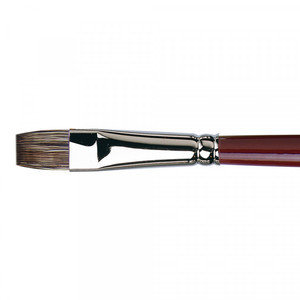 Flat Da Vinci Russian Black Sable Oil Brush Series 1840 Size S12