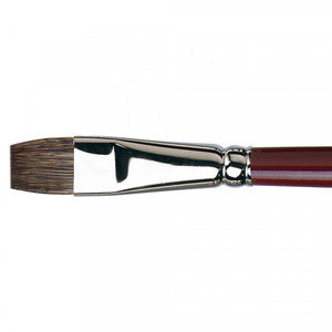 Flat Da Vinci Russian Black Sable Oil Brush Series 1840 Size S14