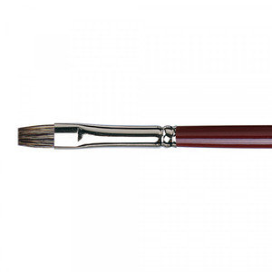 Flat Da Vinci Russian Black Sable Oil Brush Series 1840 Size S8