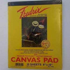 Fredrix Cotton Canvas pad (10 sheets)