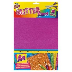 Glitter card 8 pack 