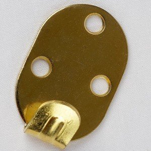 Heavy Duty Brass Plated Wall Hook – 3 – hole