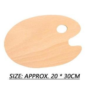 Oval wooden palette – 20x30cm