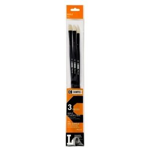 LIMITED STOCK SALE!! Raphael Campus Brushes 3 pack Oil and Acrylic Size 6, 6, 8
