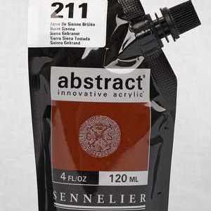 Sennelier Abstract  - Acrylic paint Burnt Sienna 211