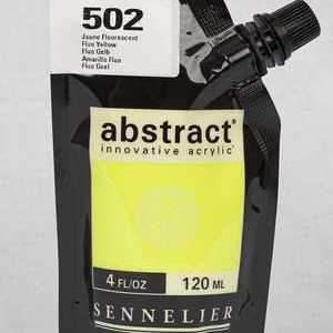 Sennelier Abstract  - Acrylic paint Fluorescent Yellow 502