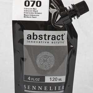 Sennelier Abstract  - Acrylic paint Iridescent black 070
