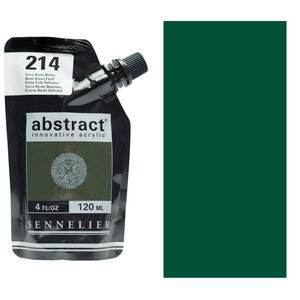 Sennelier Abstract Acrylic - SATIN  Burnt Green Earth