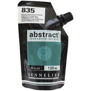 Sennelier Abstract Acrylic - SATIN  Cobalt Green Deep Hue 835