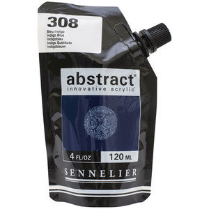 Sennelier Abstract Acrylic - SATIN Indigo blue 308