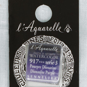 Sennelier Aquarelle Extra Fine Artists’ Watercolour Half Pan S3 -  Dioxazine Purple - 917