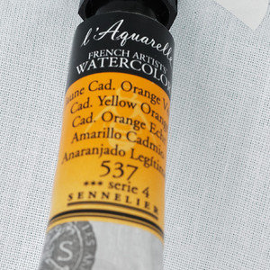 Series 4 - Aquarelle Extra Fine – French Artists’ Watercolour Cadmium Yellow Orange 537